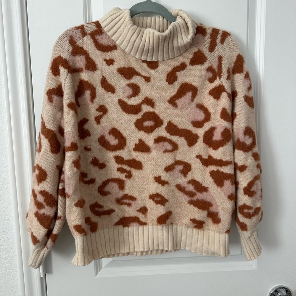 Karlie Leopard Print Sweater